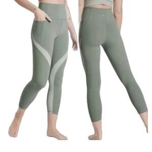 Athleta Salutation Stash Pocket‎ Colorblock Tight Green 2X NWT Ultra High Rise